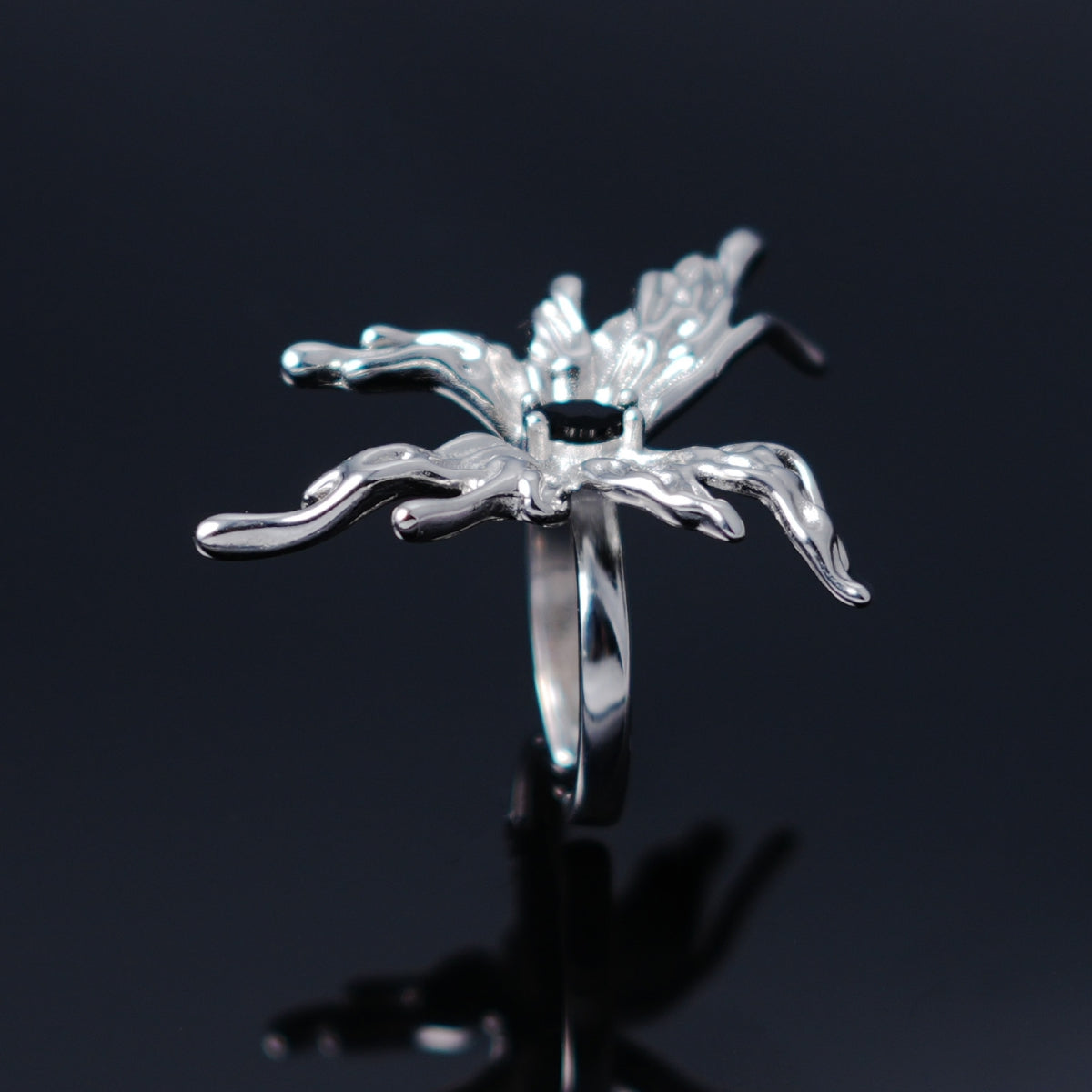 Dark Matter Butterfly Wings Ring