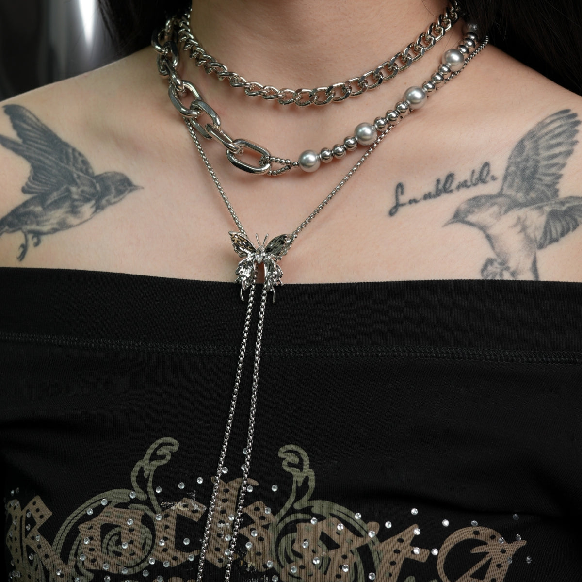 Collier Aile au clair de lune