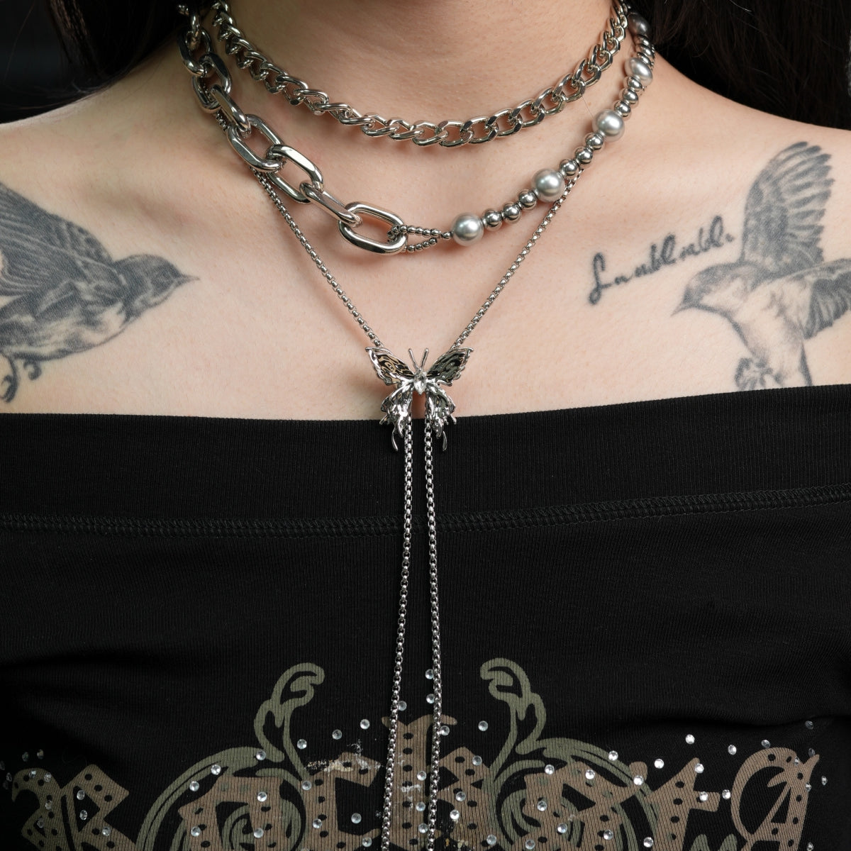 Collier Aile au clair de lune