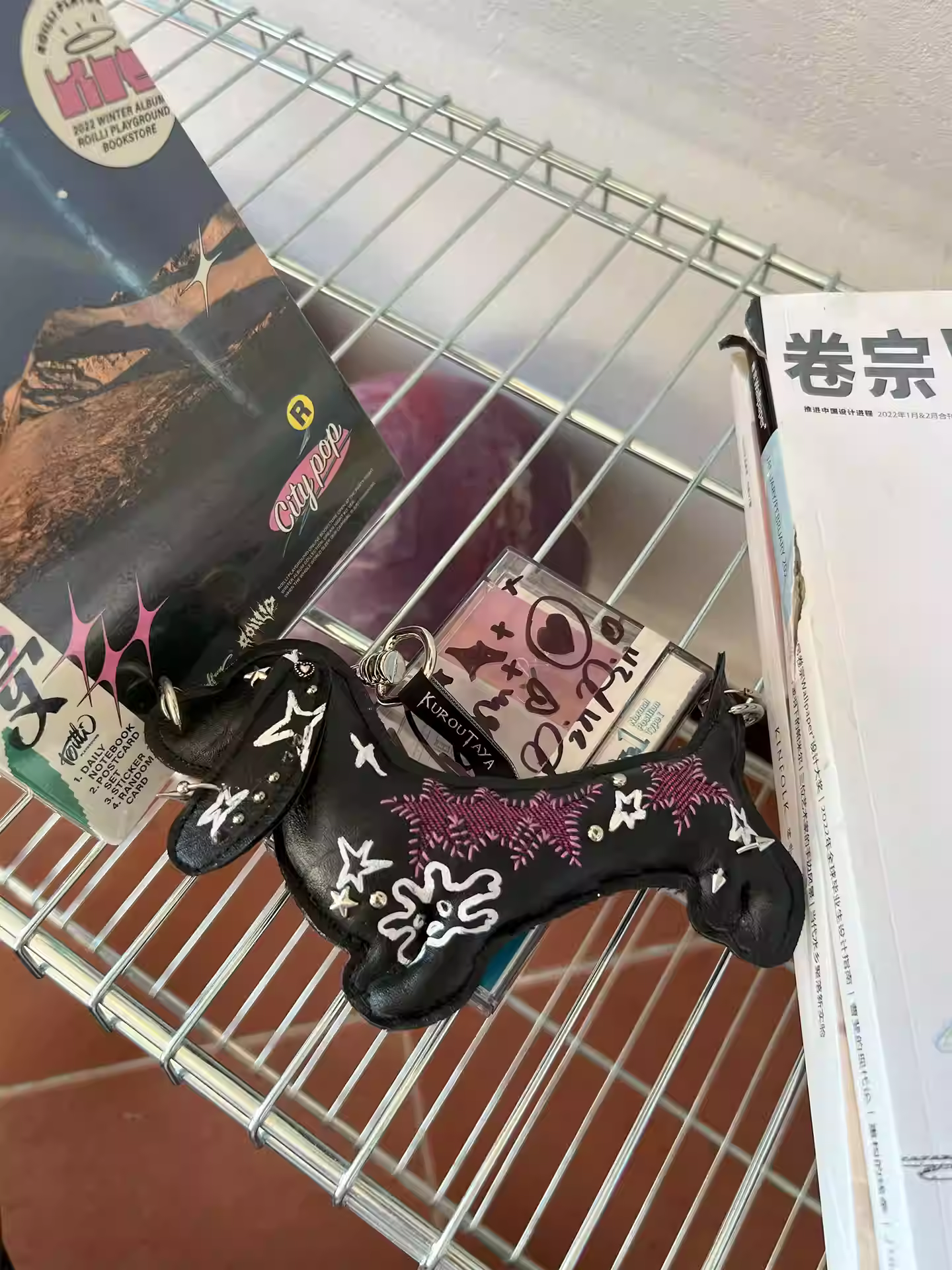 Midnight Fantasy Diary Weird Hand-painted Graffiti Pendant