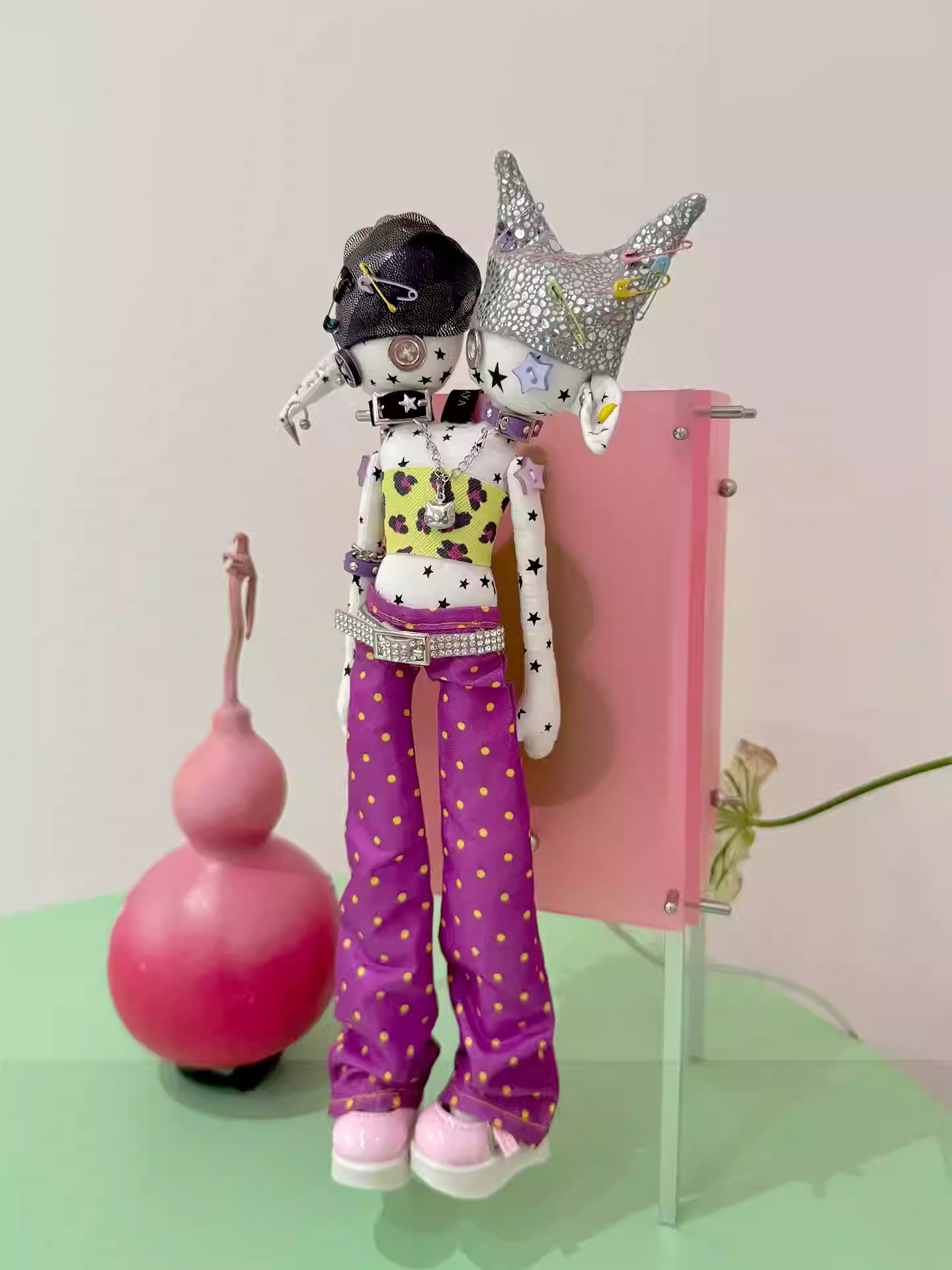 Twin Doll Art Toy Bag Charm