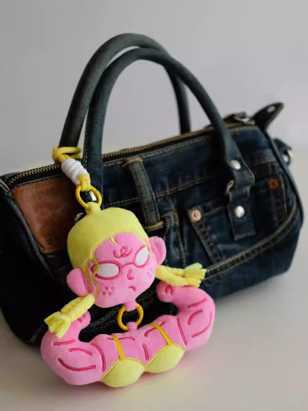 Muscular Fitness Girl Plush Charm