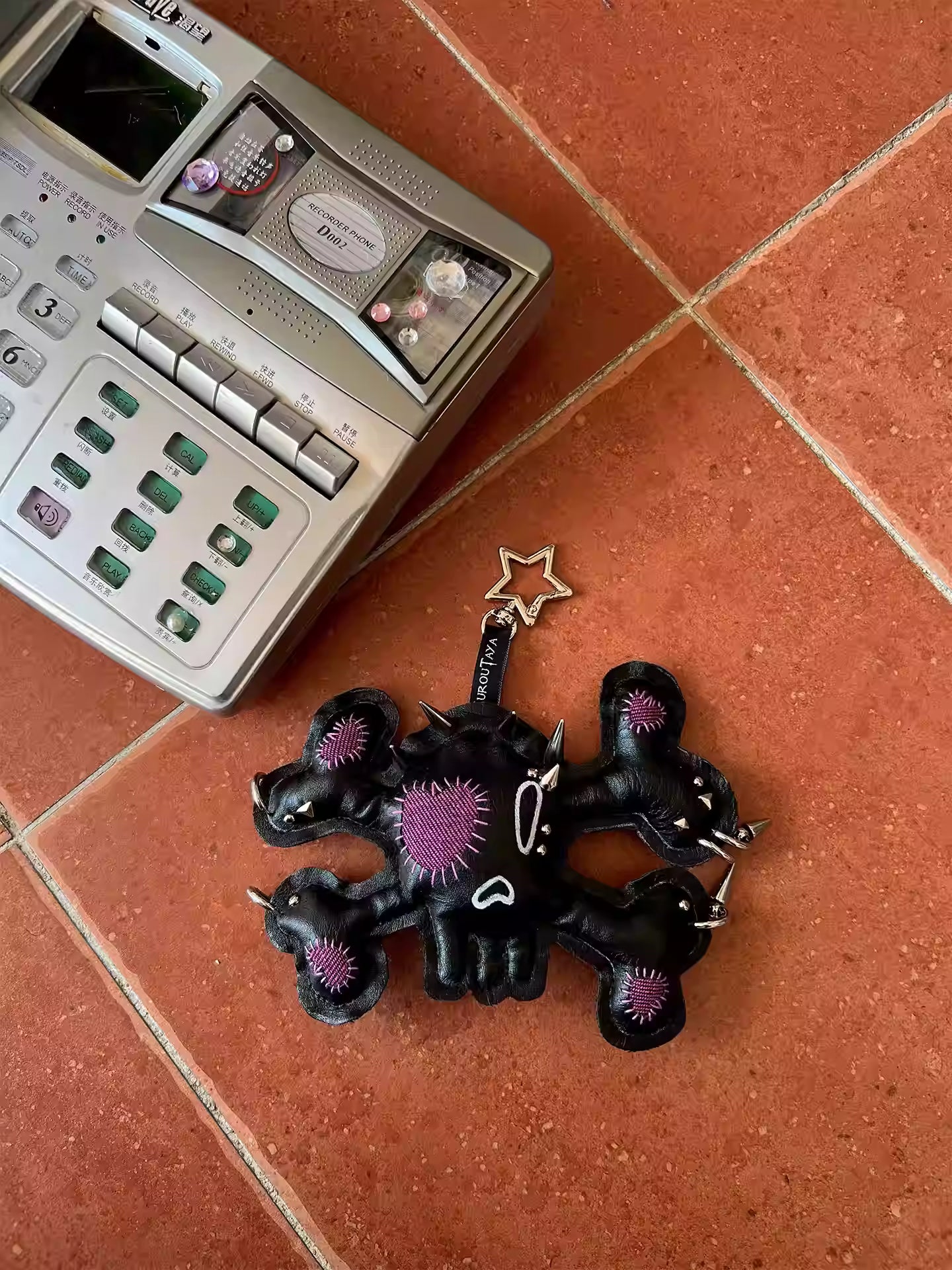 Midnight Fantasy Diary Weird Hand-painted Graffiti Pendant