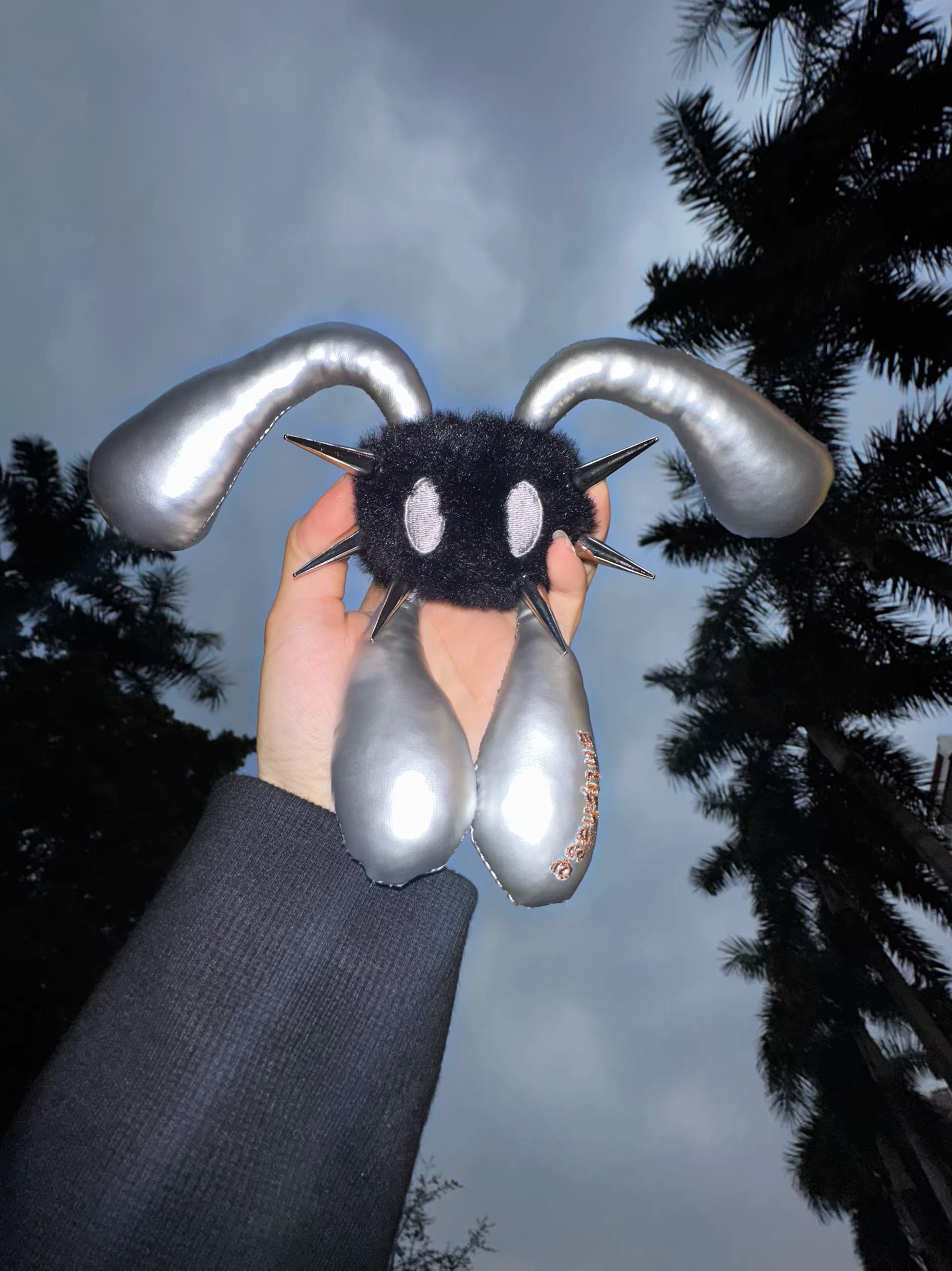 Anti Cony Four-Eared Punk Rabbit Keychain Plush Charm