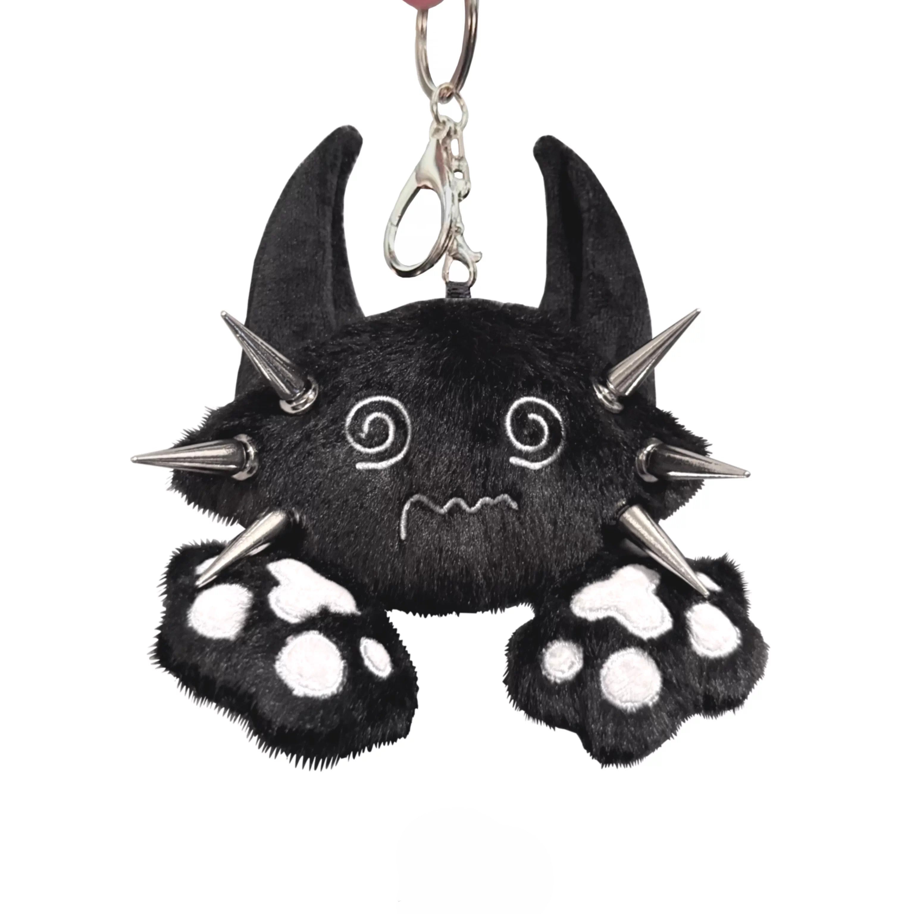 Devil Sleepy Cat Plush Keychain Bag Charm – Kometa.Lab