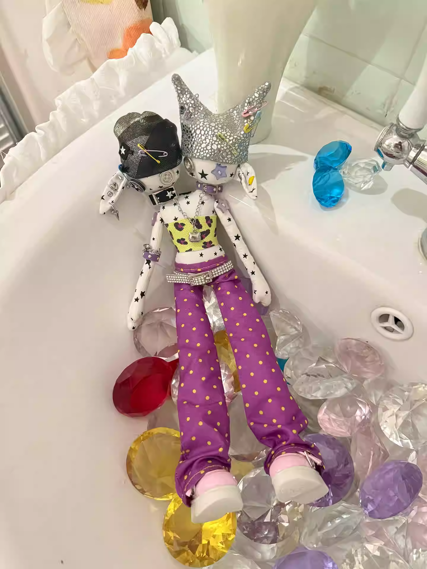 Twin Doll Art Toy Bag Charm