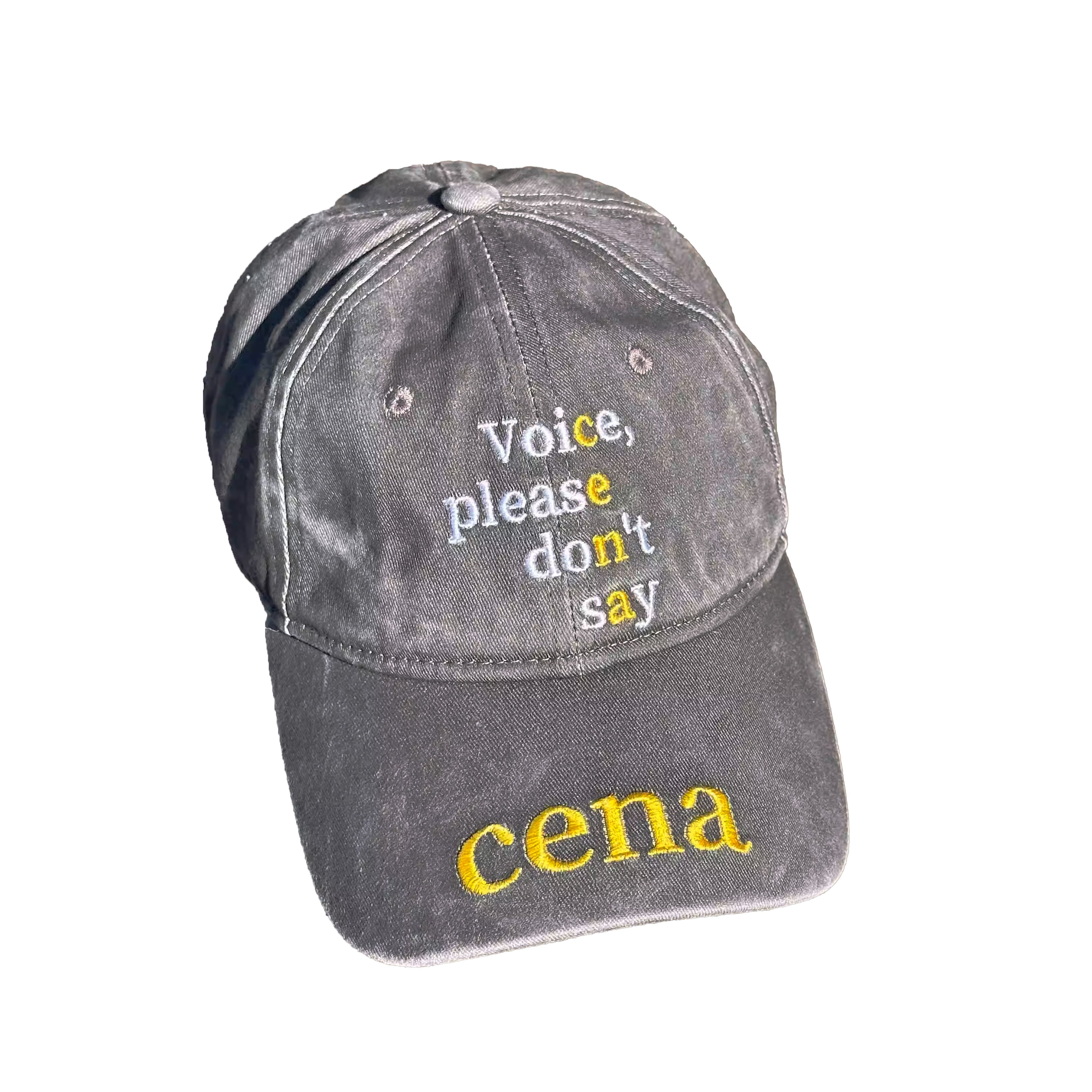 “Voice, please don’t say cena” Baseball Cap