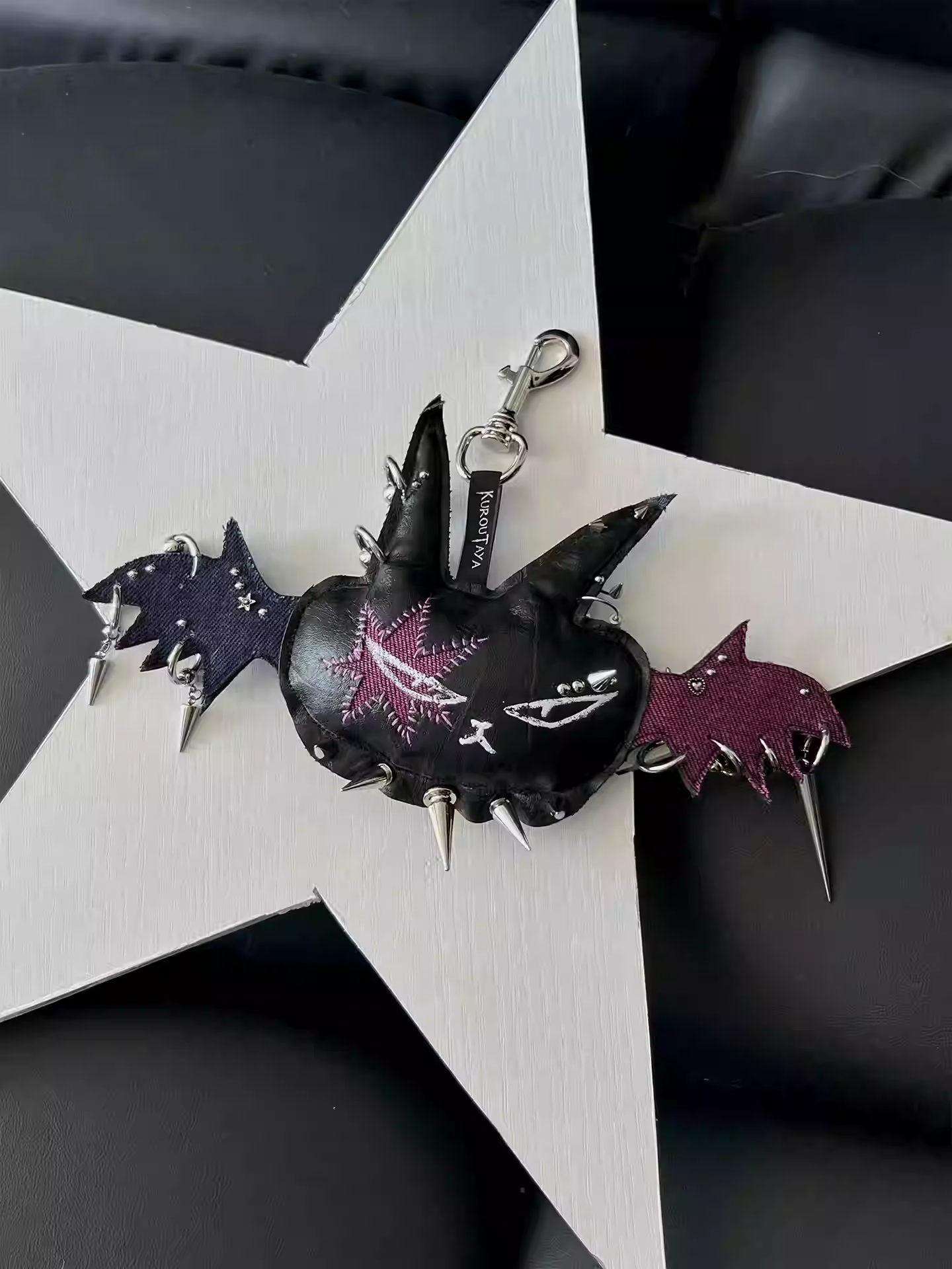 Midnight Fantasy Diary Weird Hand-painted Graffiti Pendant