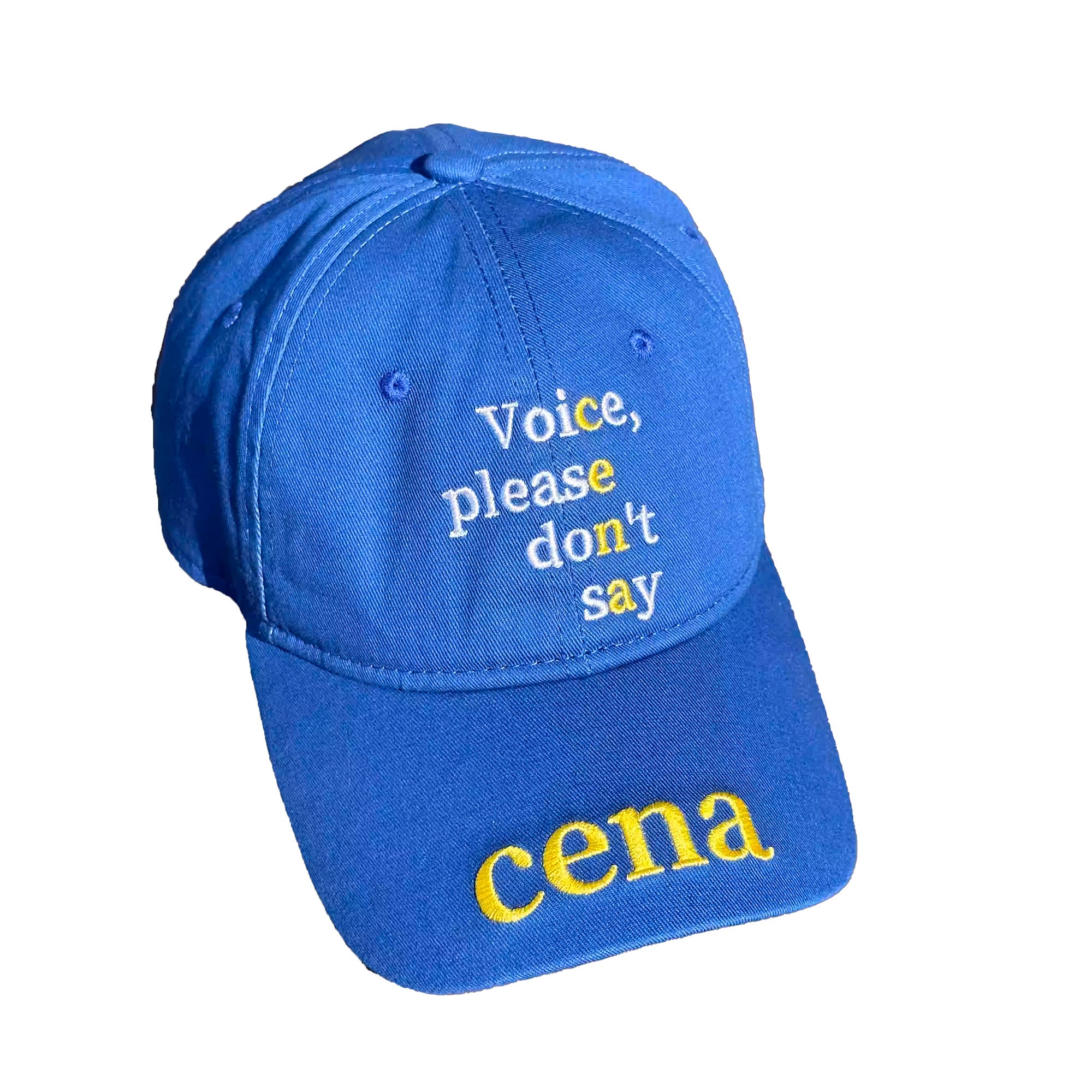 “Voice, please don’t say cena” Baseball Cap