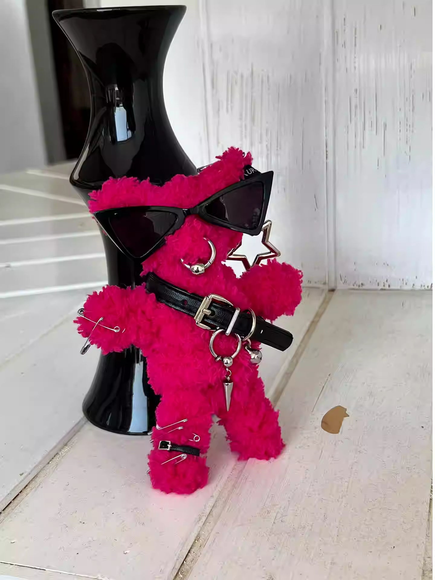 Neon Punk Handmade Designer Toy Bag Charm