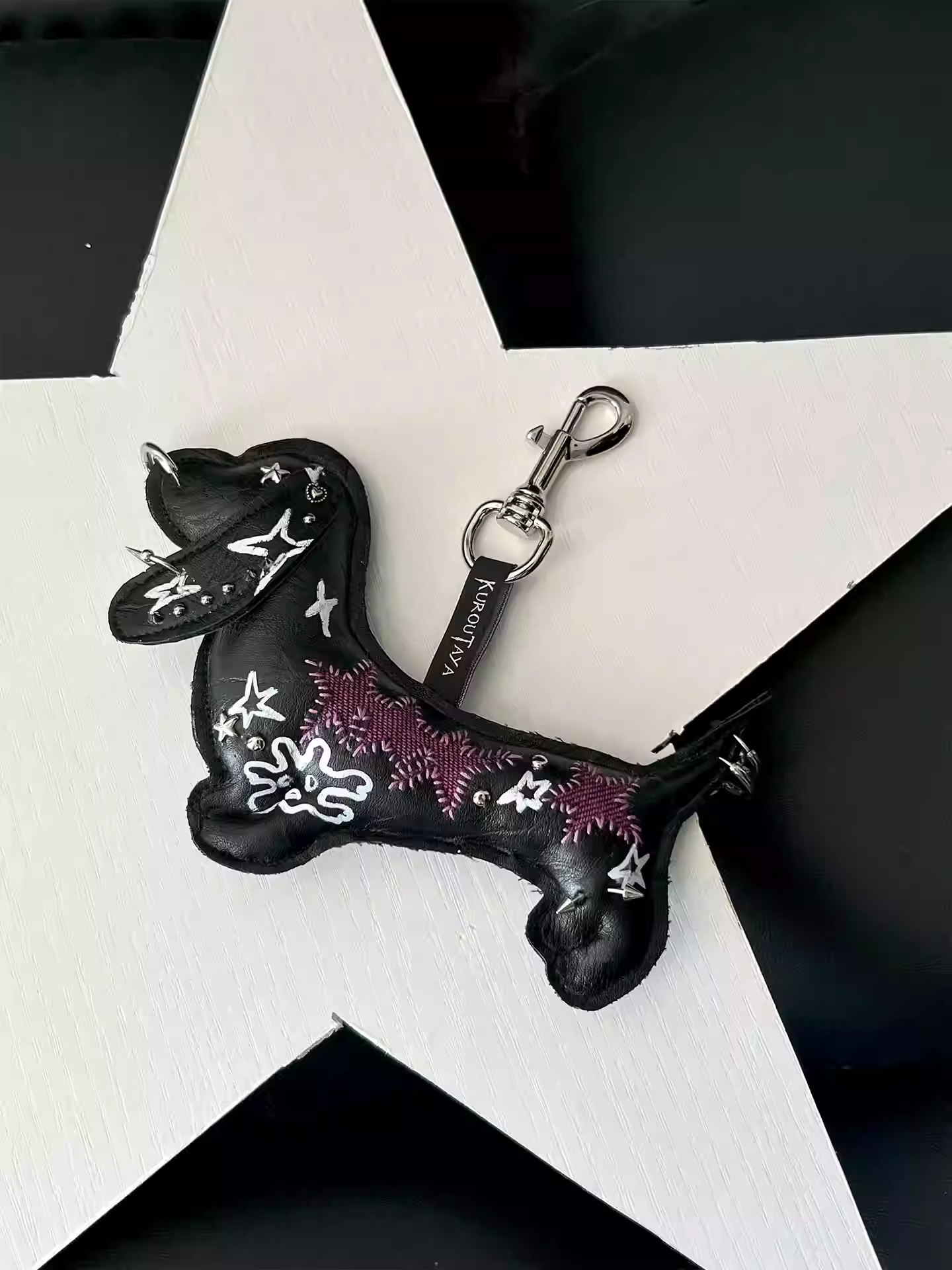 Midnight Fantasy Diary Weird Hand-painted Graffiti Pendant