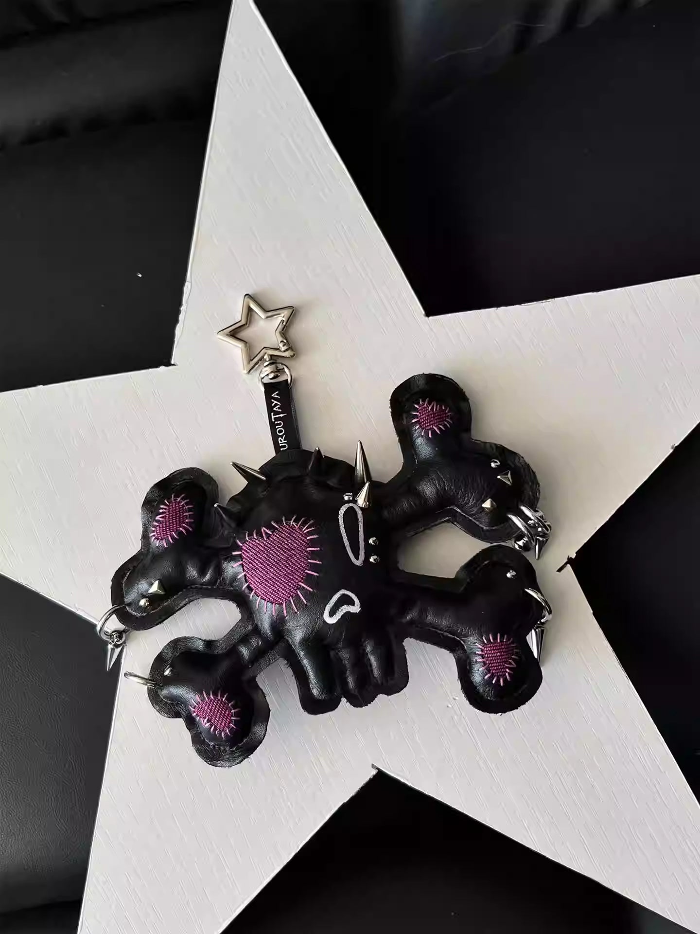 Midnight Fantasy Diary Weird Hand-painted Graffiti Pendant