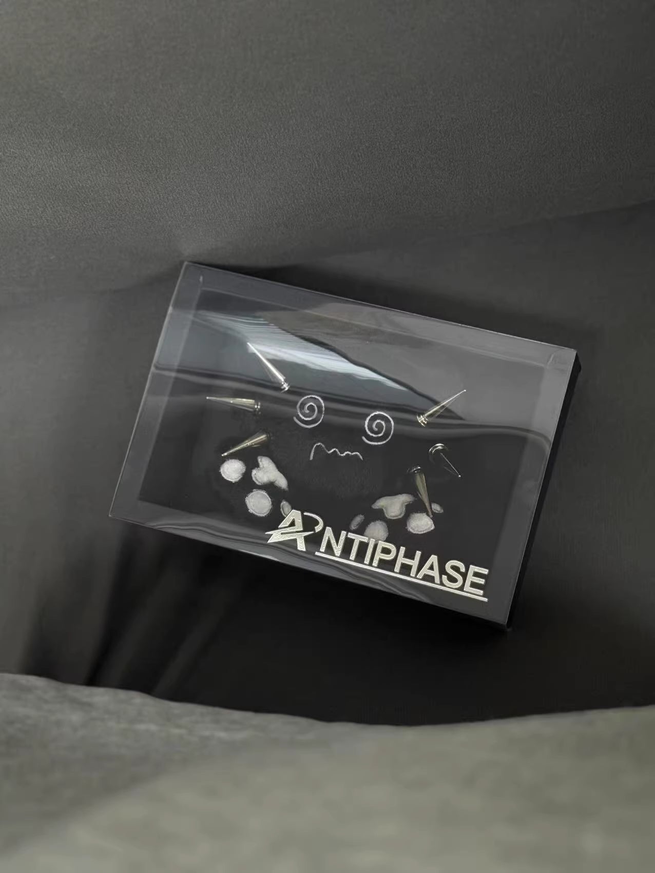 Devil Sleepy Cat Plush Keychain Bag Charm