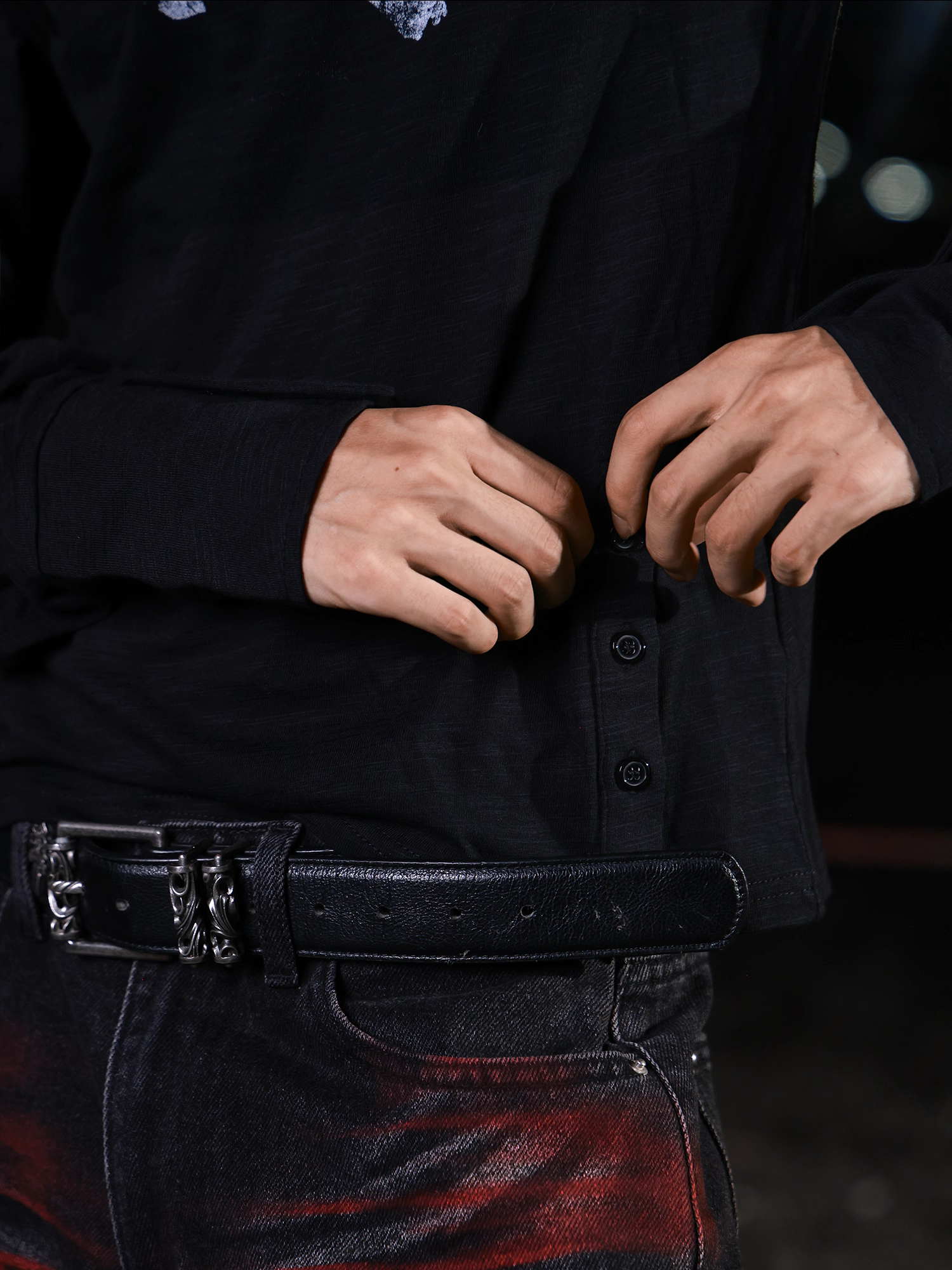 Skull Double-Collar Base Layer Top