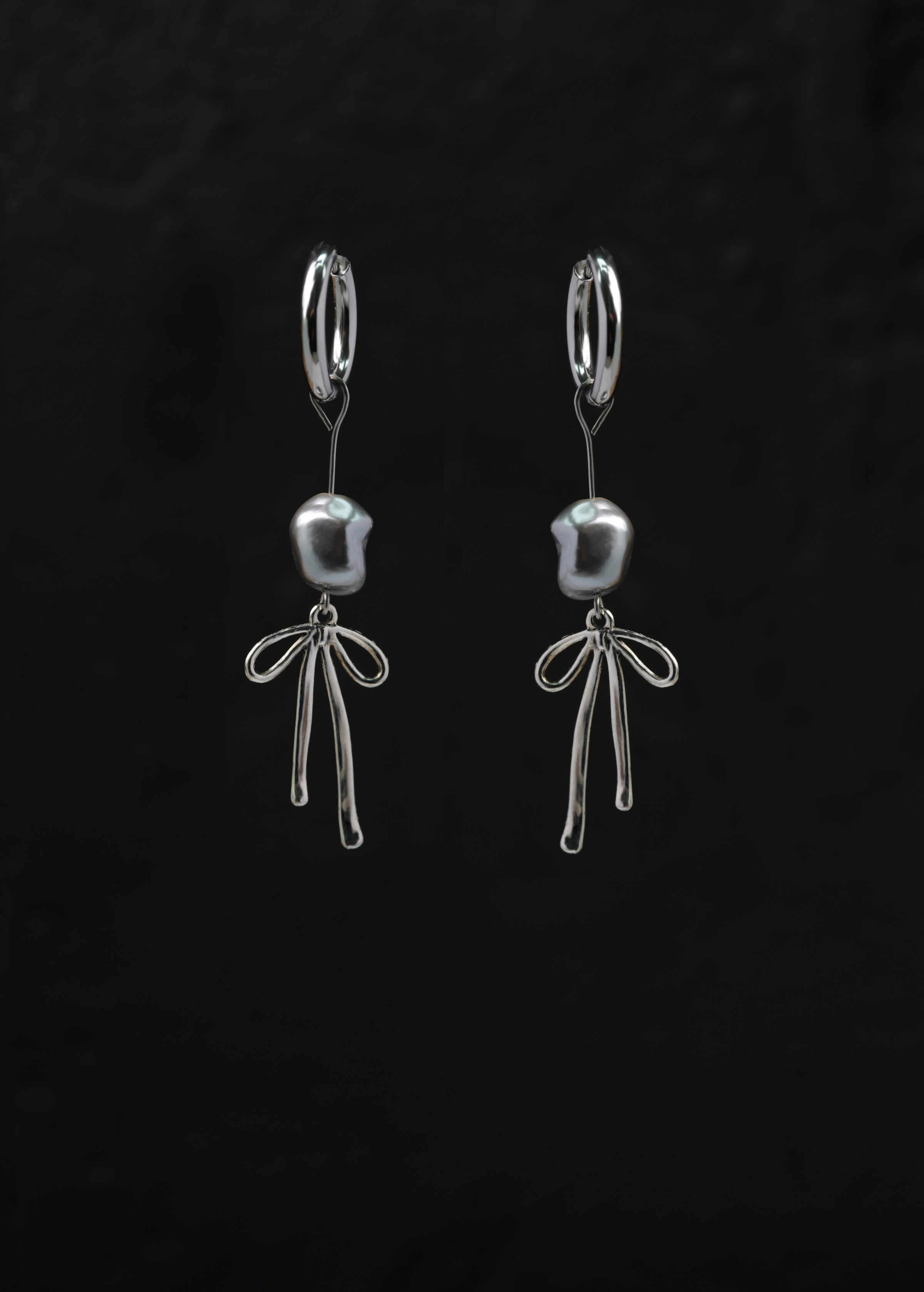 Soft Chrome Earrings