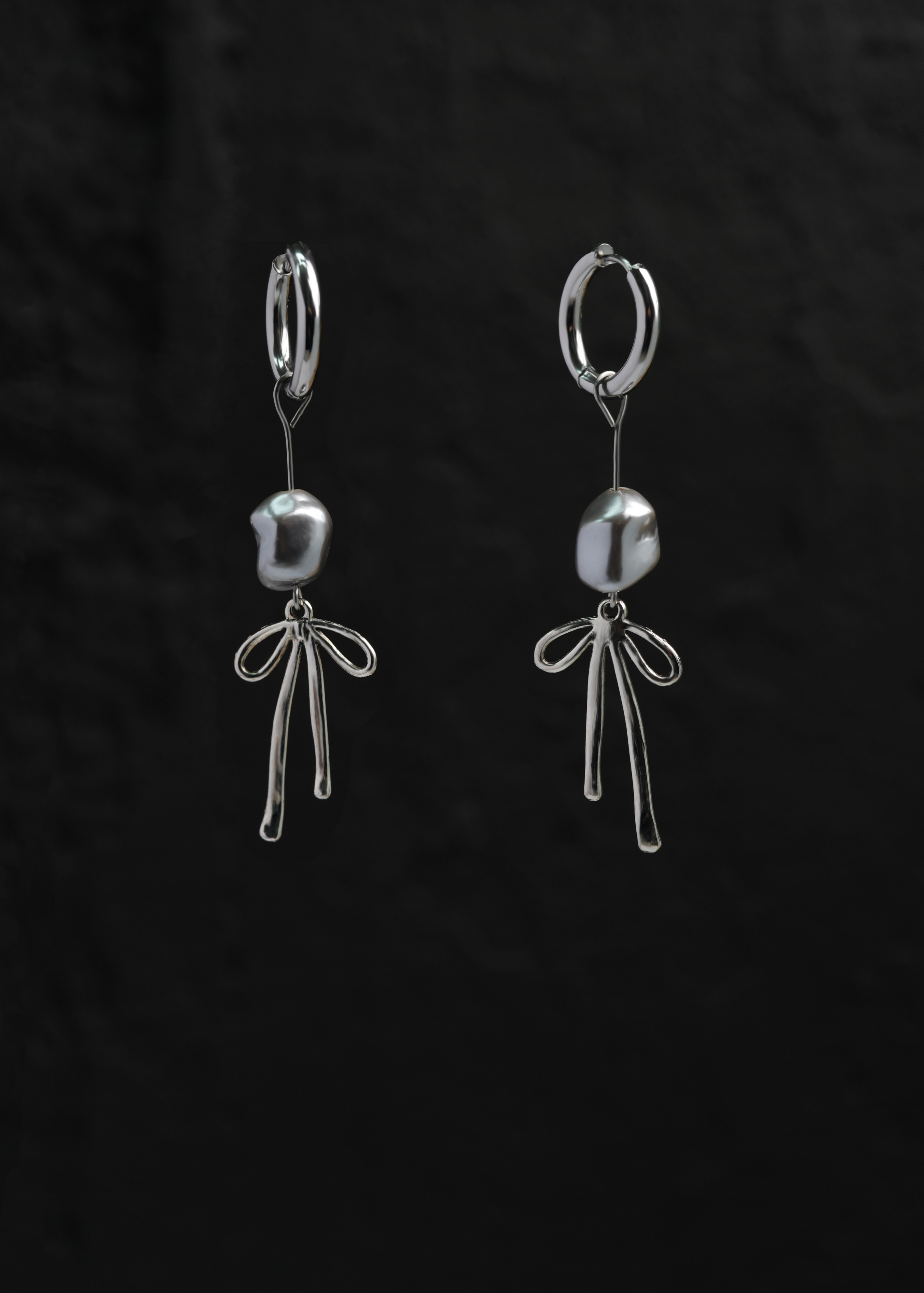 Soft Chrome Earrings