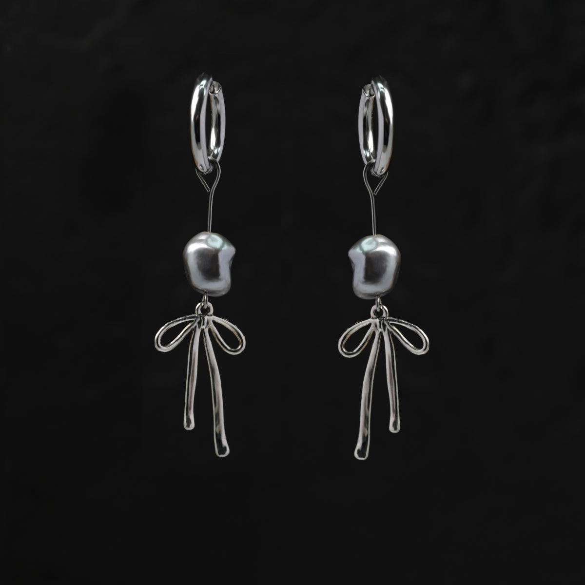 Soft Chrome Earrings