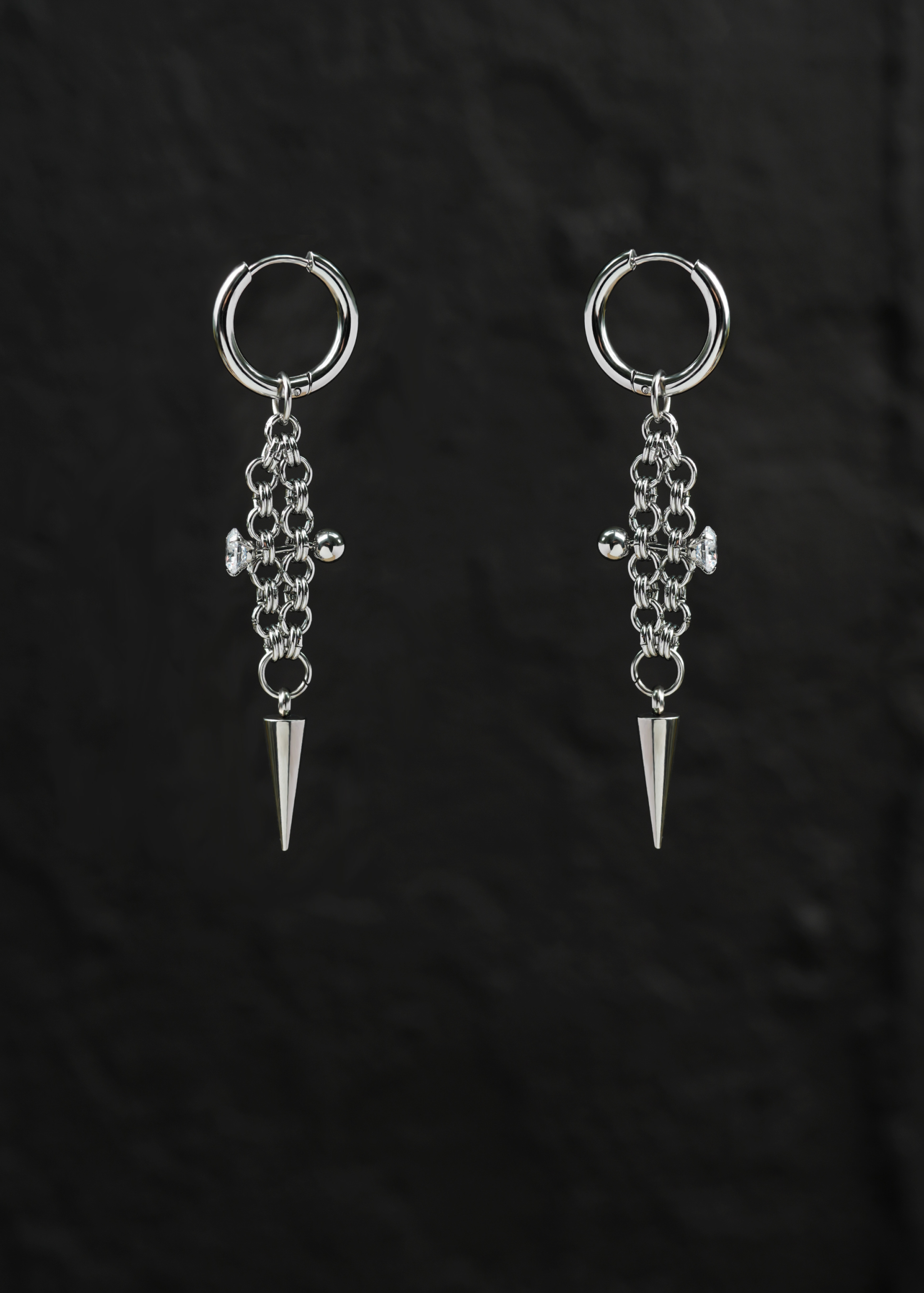 Spike Matrix Earrings L