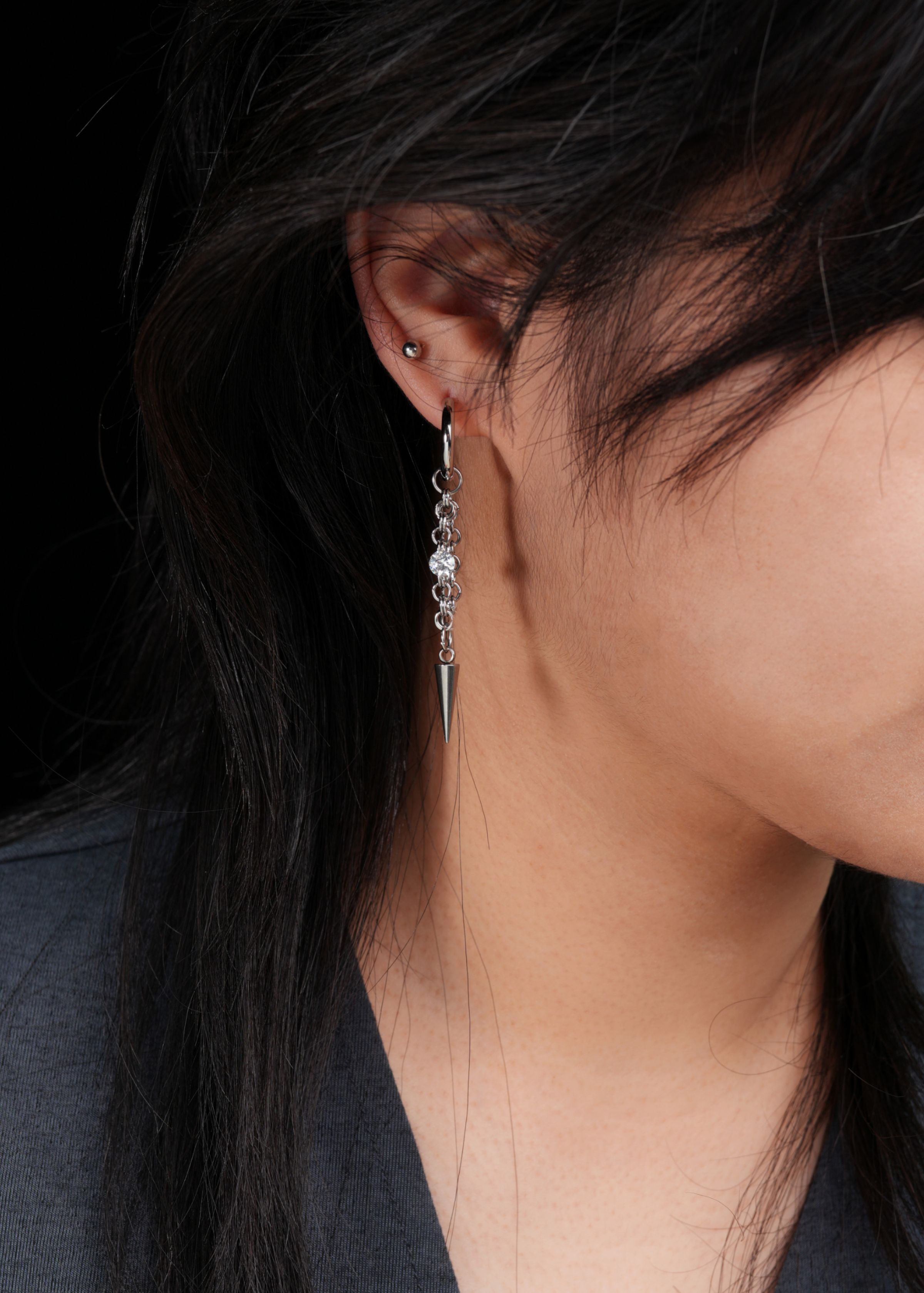 Spike Matrix Earrings L