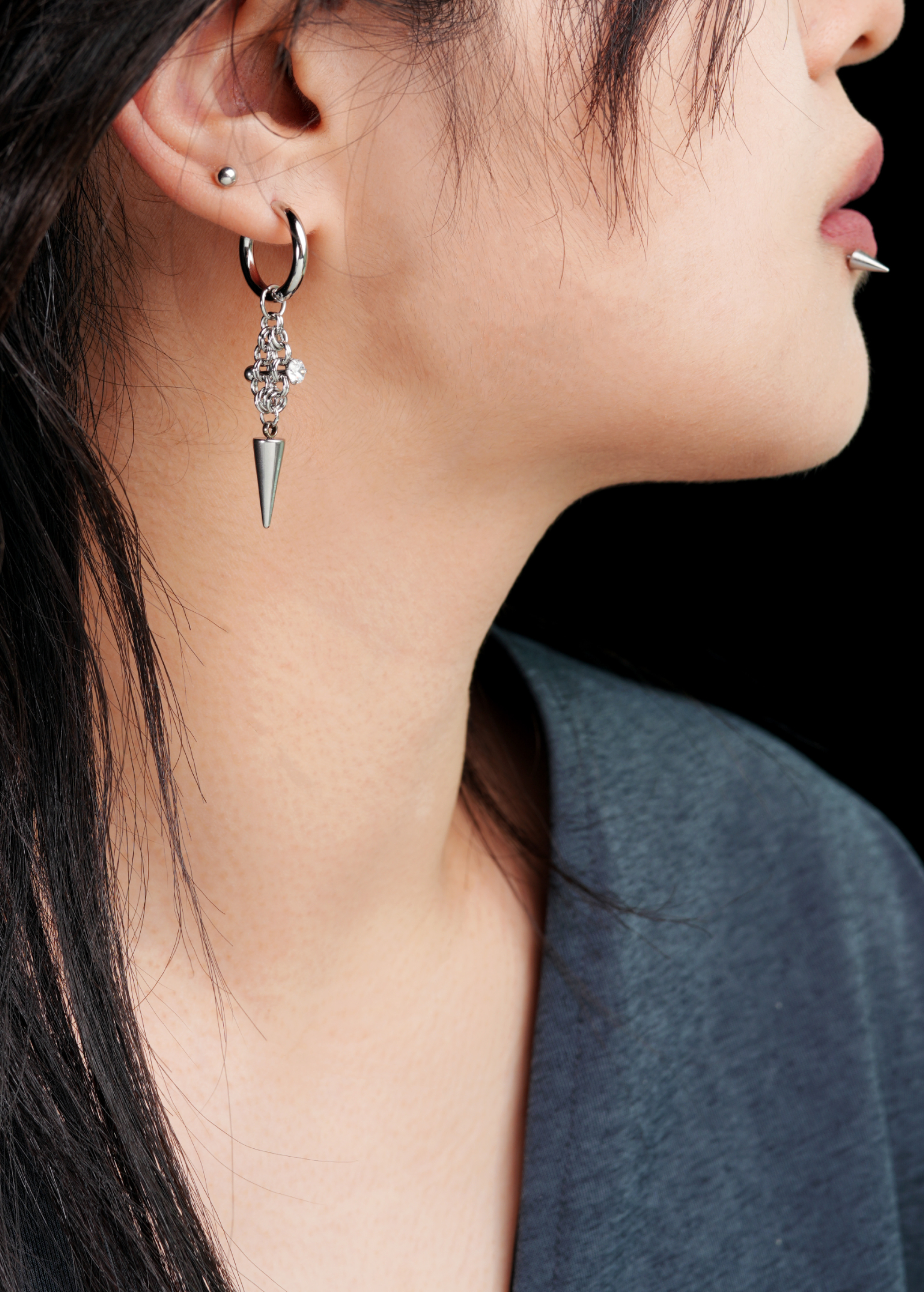 Spike Matrix Earrings S